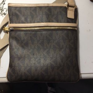Michael kors brown cross body bag